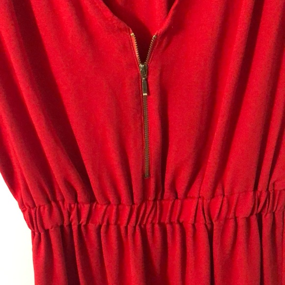 Red Zara basic dress sized medium - Picture 3 of 3